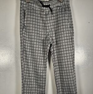 Abercrombie Kids Black and White Checkered Pants